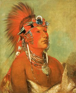 Jee-hé-o-hó-shah, kan inte kastas ner, en krigare av George Catlin