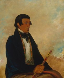 Kee-món-saw, Lille hövding, en hövding av George Catlin