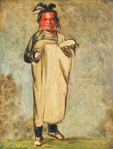 Káw-kaw-ne-chóo-a, en modig av George Catlin