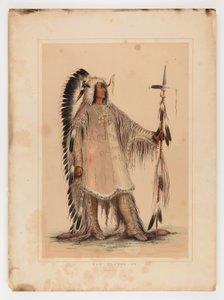 Mah-to-toh-pa, mandanhövdingen av George Catlin