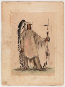 Mah-to-toh-pa, mandanhövdingen av George Catlin