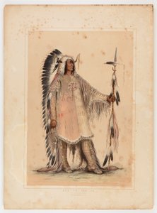 Mah-to-toh-pa, mandanhövdingen av George Catlin
