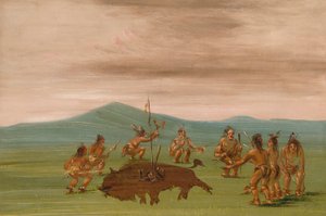 Medicine Buffalo från Sioux-folket av George Catlin