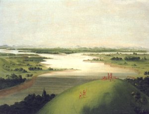 Platteflodens mynning, 900 Miles ovanför St. Louis, 1832.