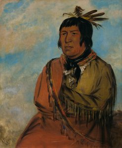 Na-pów-sa, björn som färdas om natten, en hövding av George Catlin