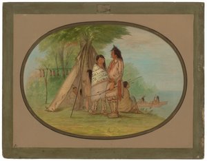 Nayas Indians av George Catlin