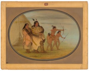 Ojibbeway-indianer av George Catlin