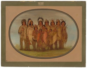 Ojibbeway-indianer i Paris av George Catlin