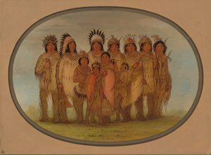 Ojibbeway-indianer i Paris, 18611869. av George Catlin