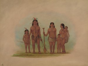 Orejona chef och familj, 18541869. av George Catlin