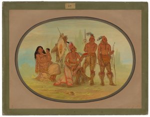 Osage indianer av George Catlin