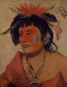 Pah-shee-náu-shaw, en krigare, 1831. av George Catlin