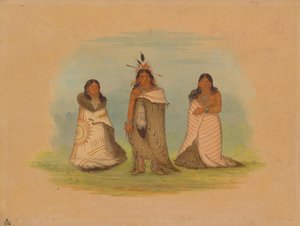 Puncah-indianer, 1861. av George Catlin