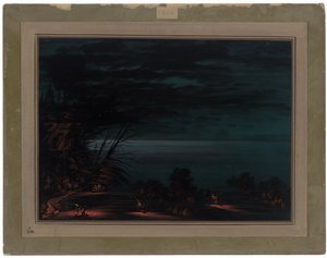 Lax Spearing - Ottowas av George Catlin