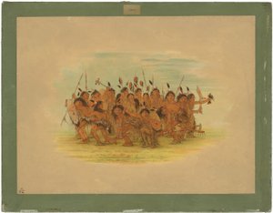 Scalp Dance - Sioux av George Catlin