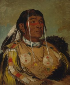 Sha-có-pay, The Six, hövding för Plains Ojibwa av George Catlin