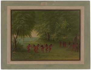 Tapuya-läger av George Catlin