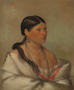 Den kvinnliga örnen, Shawano, 1830 av George Catlin
