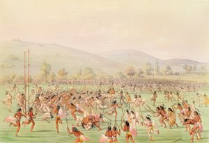 Det indiska bollspelet, ca 1832 av George Catlin