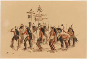 Snöskodansen av George Catlin