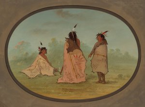 Tre svartfota män, 18551869. av George Catlin