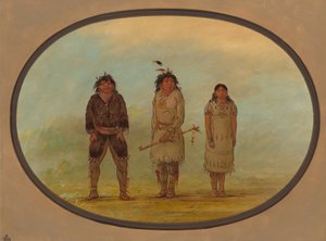 Tre seliska indianer, 18551869. av George Catlin