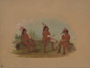 Tre unga Chinook-män, 18551869. av George Catlin