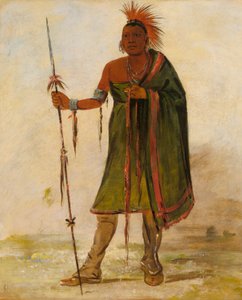 Wash-ím-pe-shee, galning, en framstående krigare av George Catlin