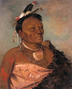 Wee-tá-ra-shá-ro, stammens högste hövding av George Catlin