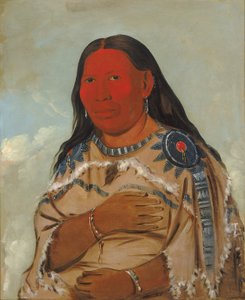 Fru till två kråkor av George Catlin