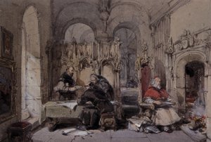 Munkarnas bibliotek av George Cattermole