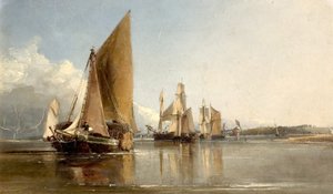 Båtar på väg in i Medway