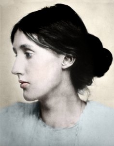 Porträtt av den engelska författaren Virginia WOOLF