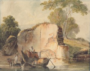 En flodscen av George Chinnery