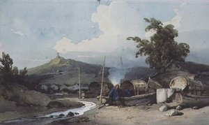 Boat Dwellings, Macao, Kina av George Chinnery