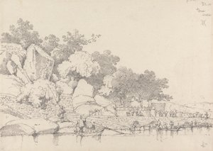 Lap House, Inner Harbour, Macau av George Chinnery