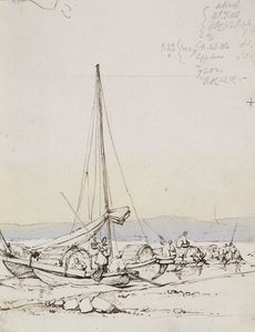 Tanka Boats on the Shore, av George Chinnery