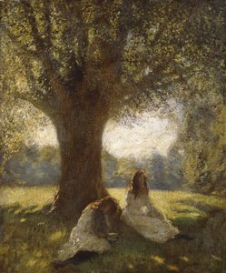 A Shady Spot, ca 1920 (olja på duk) av George Clausen