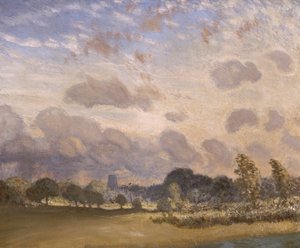 Clavering kyrka, c1908. av George Clausen