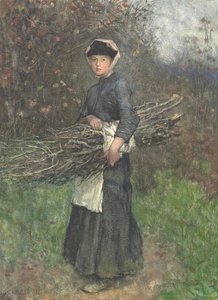 Att samla ved av George Clausen