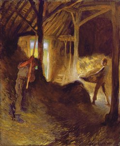 I Ladugården av George Clausen