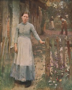 Flickan vid porten, 1889, c1930.