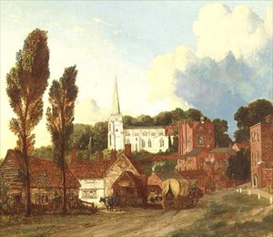 Utsikt över Harrow, med St. Mary