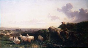 Kväll på South Downs av George Cole