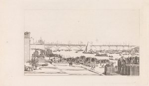 Öppnande av Waterloo Bridge av George Cooke