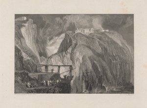 Tintagel Castle, Cornwall av George Cooke