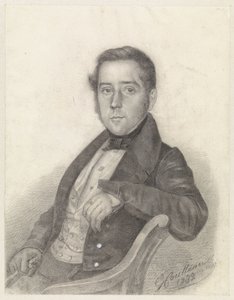 Porträtt av en sittande gentleman av George Coutteau
