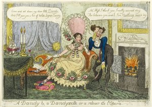 A Dandy  a Dandyzette av George Cruikshank