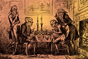 Ett parti schack av George Cruikshank