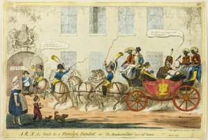 Ett R-Y-L-besök i en utländsk huvudstad av George Cruikshank